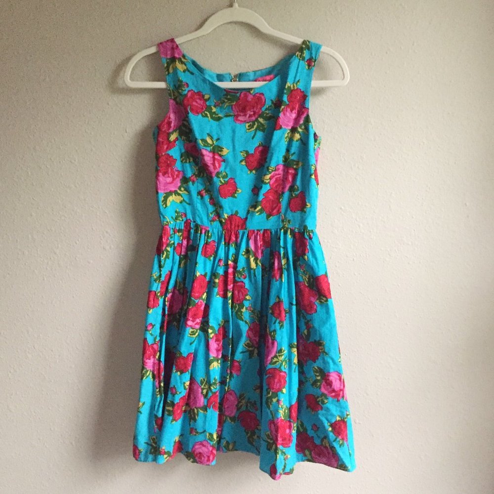 Betsey Johnson Blue Floral Dress